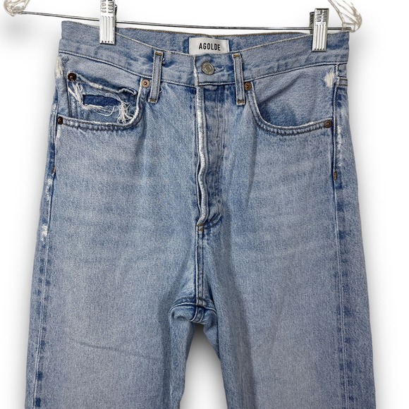 Agolde 90's Mid Rise Straight in Snapshot Size 24 - Picture 4 of 11